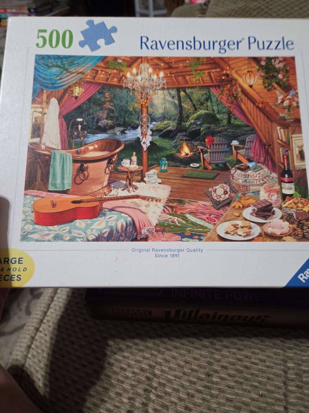 Cozy Glamping 500 Large Piece Jigsaw Puzzle Ravensburger New